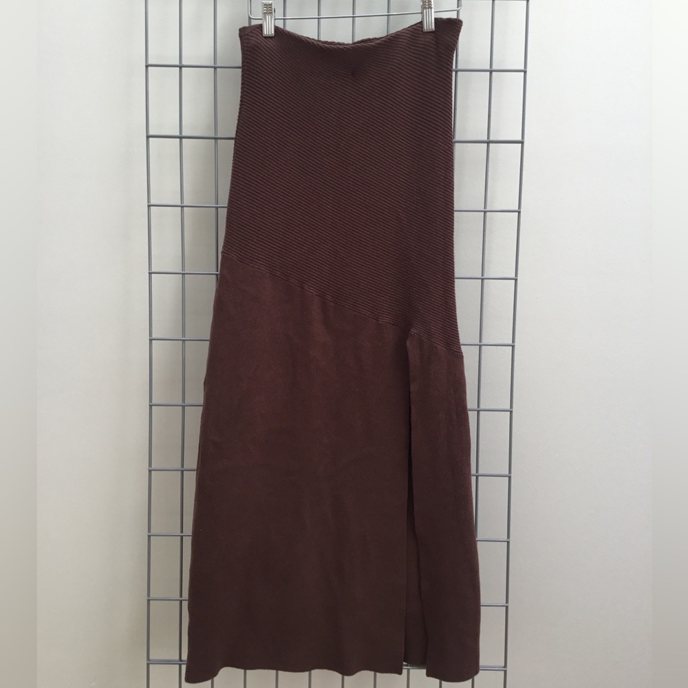 FP Beach by Free People Chocolate Brown Sweater Maxi